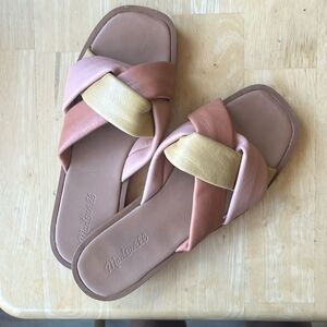 MADEWELL Leather Braided Sandles 8.5